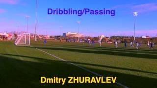 Dmitry ZHURAVLEV dribbling and passing and scores a goal