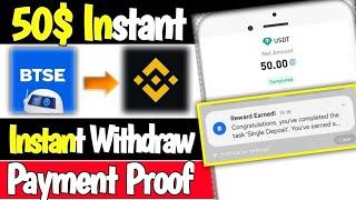 50$ USDT Instant  || New Airdrop Instant Withdraw || BTSE Exchange || New Unuiqe Loot Today