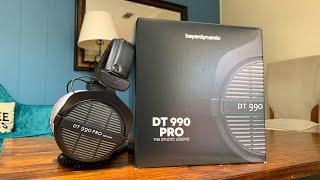 Beyerdynamic DT 990 Pro Studio Headphones Unboxing