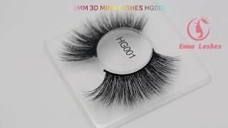 wholesale 3D mink lashes -emma lashes 25mm 3D mink eyelashes HG001 show  (2019-718)