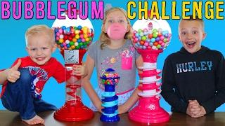 Bubble Gum Race || Giant & Tiny Dubble Bubble Gumball Machines