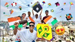 Flying Kites On 15 August  - Extream Kite Flying With Girls 