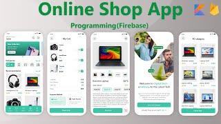 Online Shop Android Studio Project Kotlin MVVM & Firebase - Android Studio Koala