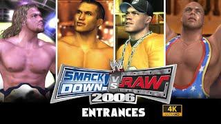 WWE SmackDown! vs. Raw 2006 ALL Entrances in 4K