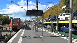 Lindau-Reutin:  Autozug mit VW blockiert Gleis 22, REX1 m. CityAirportTrain 1016 036, IRE3️Ulm Hbf