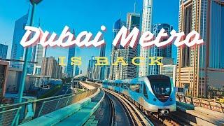 DUBAI METRO IS BACK AFTER THE FLOODS!!