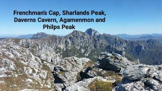 Frenchman's Cap, Sharlands peak, Daverns Cavern, Agamenmon and Philps peak- Tasmania