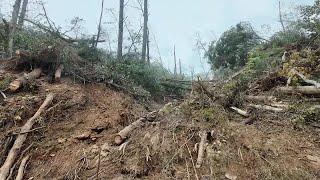 VIDEO: Destruction in Bat Cave in NC mountains (NCDOT)