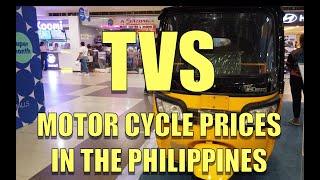 TVS Motorcycle Prices in the Philippines