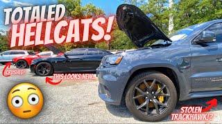 Buying CHEAP Dodge Hellcats & Trackhawks At SALVAGE AUCTION!