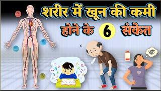 हीमोग्लोबिन कमी होने पर शरीर देता है ये 6 संकेत !! 6 Warning signs of hemoglobin deficiency !!