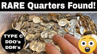 Searching BU Quarters For Varieties - RARE Coins Found!