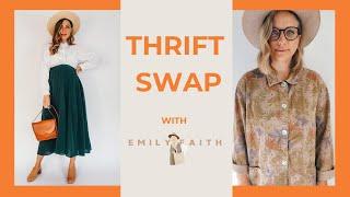 THRIFT SWAP w/ Emily Faith | THRIFT WITH ME her Pinterest Board | UNBOXING | Tiny Acorn