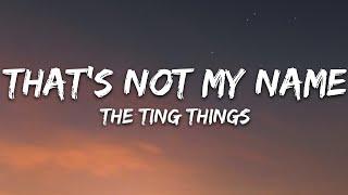 The Ting Tings - That's Not My Name (Lyrics)