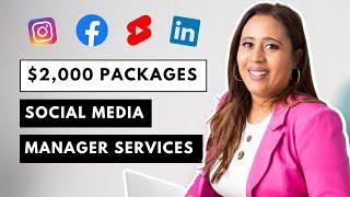 Services to Offer As a Social Media Manager + High Paying Packages