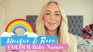 Unusual and Rare Colour Baby Names for boys and girls | SJ STRUM Color Name List