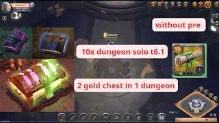 x10 dungeon solo 6.1 - What is the percentage of 2 gold chest in 1 dungeon?