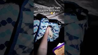 Don’t worry I’ve gotten better at feeding him the right way #pov #newbornkittens #shorts