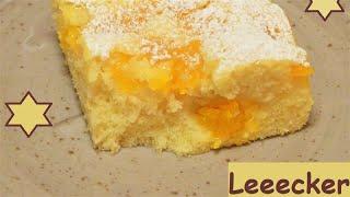 Kokosmilchkuchen mit Mandarinen und Blitzrezept hinzu! Coconut milk cake with mandarins