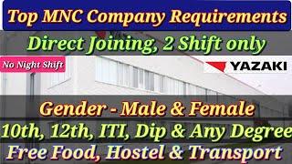 MNC Company | No night shift | Male & Female | Good Salary | Job vacancy in Chennai 2024