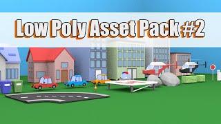 FREE Low Poly Asset Pack For Your Games/Porotypes | Unity Game Development | Blender Modeling |