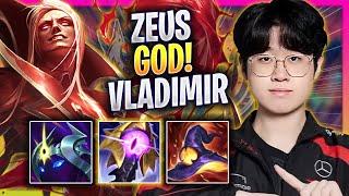 ZEUS IS A GOD WITH VLADIMIR! - T1 Zeus Plays Vladimir TOP vs Gnar! | Season 2024