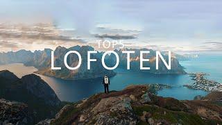 Top 5 beautiful Places Lofoten, Norway (English subtitles)