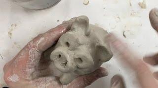 Kids Art Project - Clay Piggy Bank