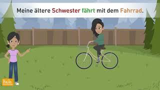 Deutsch lernen | Fiona geht in die Schule. | Wichtige Wörter und Grammatik für Deutschanfänger!