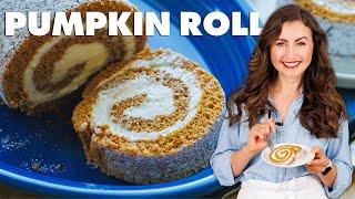 Easy Pumpkin Cake Roll with Creamy Filling Recipe