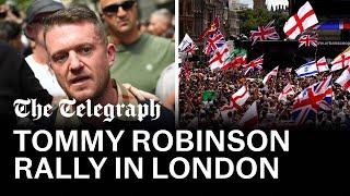 'We want our country back': Thousands march at Tommy Robinson rally