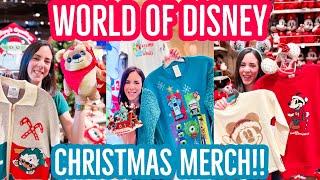 WORLD OF DISNEY Christmas Merch Tour at Disney Springs 2022 | Walt Disney World Holiday Shopping