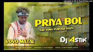 Purulia New Dj Song 2024 | Priya Bol | Vovo Matal | Dj Astik Sarbari