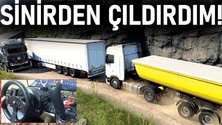 SİNİRDEN MİKROFONU YEDİM! (SİNİR KRİZİ) - KİRKENES MADEN YOLU - ETS 2 MP ProMods T300RS GT