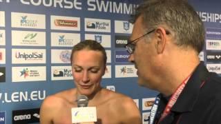 Sarah Sjostrom 100 Free Post Race