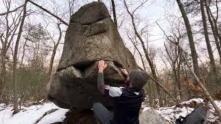 Hyrax v6 Gilbert Hills Bouldering MA