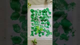 Ganesha painting with plant leaf |Deepesh Art Videos #viral #youtube #video