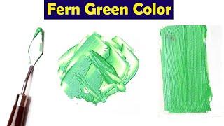 How To Make Fern Green Color - Mix Acrylic Colors