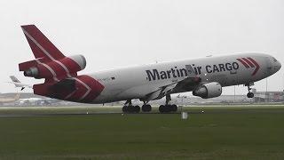 65 Heavies Landing at Schiphol Airport (A310,A330,A340,A380,B747,B767,B777,MD11)