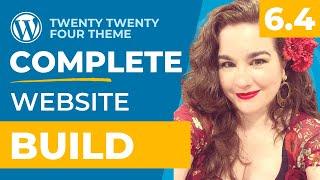 PRO Themer builds a WORDPRESS website with Twenty Twenty Four