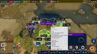 Civilization VI On SwitchMan -Spreading Like Wildfire And Keeping Victoria/Theodora Friendship