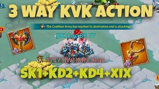 Lords Mobile - 13 billion X3ways kvk points. KVK action in SK1+XIX+KD2+KD4