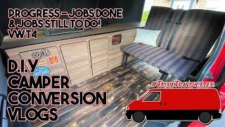 VW T4 Camper Conversion - Progress & Jobs Still To Do