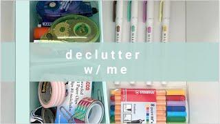 declutter/clean my study space with me! // studyfluff