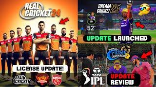 Real Cricket 24 Update Launch  Dream Cricket 25 Update Review  WCC3 Update PlayStore 