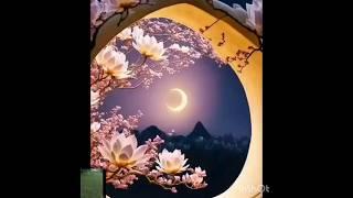 Beautiful Moon/beautiful moon art#shots #nature #beautyful#video#love #viralvideo#moon #green ️