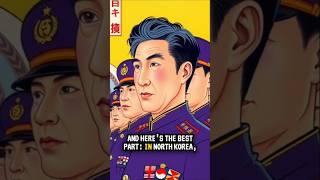 North Korean Generals Have MORE Medals Than US Generals #shortsvideos  #northkoreafacts