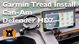 How To Mount & Install Garmin Tread GPS On 2022 BRP Can-Am Defender HD7 Side By Side