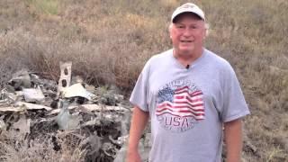 WWII fighter plane crash site north of Pasco