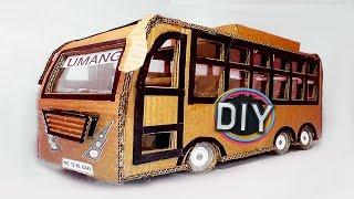 EASY DIY Mini Bus (How to make an easy cardboard bus) | The DIY Channel